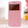Funda tipo libro con ventana Samsung Galaxy Grand 2 G7100 / G7102 / G7105 / G7106 / 710S rosa