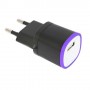 Cargador de red USB Omega OUCBWPP 5V 1,5A morado