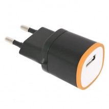 Cargador de red USB Omega OUCBWO 5V 1,5A naranja