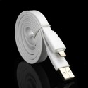 Cable cargador USB con conector Lightning  extraplano  para iPhone 5 / iPhone 5S / iPhone 5C / iPod