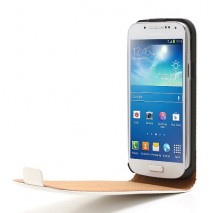 Funda Samsung Galaxy S4 mini I9190  slim con tapa blanca