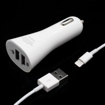 Cargador de Mechero con conector Lightning  IPhone 5 / Iphone 6/  IPad Mini / IPad 4 / IPad Air  bla