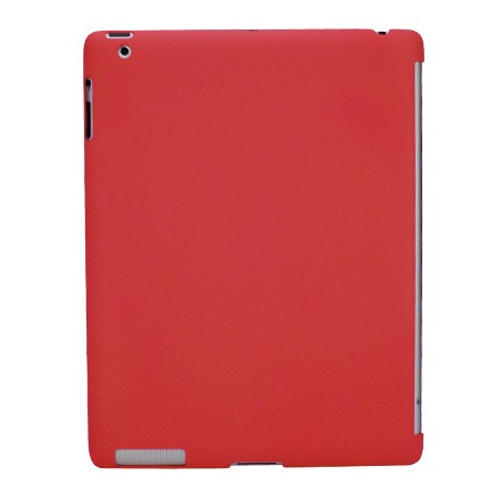 Carcasa trasera Mooster iPad 2 soft touch rojo