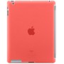 Carcasa trasera Mooster iPad 2 transparente rojo