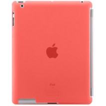 Carcasa trasera Mooster iPad 2 transparente rojo