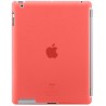 Carcasa trasera Mooster iPad 2 transparente rojo