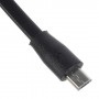 Cable cargador USB  con conector micro USB extraplano negro