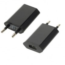 Cargador de red usb color negro