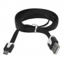 Cable cargador USB  con conector Micro USB extraplano negro