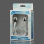 Cable cargador USB  con conector micro USB extraplano blanco