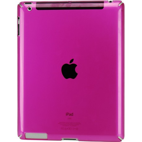 Carcasa trasera Mooster iPad 2 clear rosa
