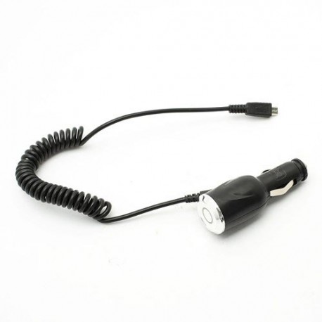 Cargador de mechero  micro USB negro