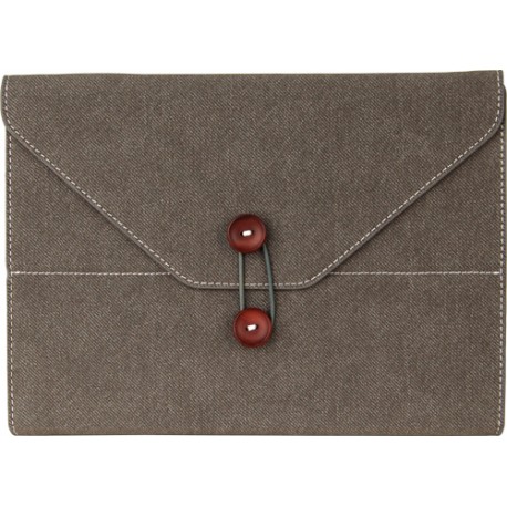 Funda Mooster trasera textil iPad2 marron