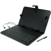 Funda tablet 3Go para tablet 9,7" negra con teclado USB