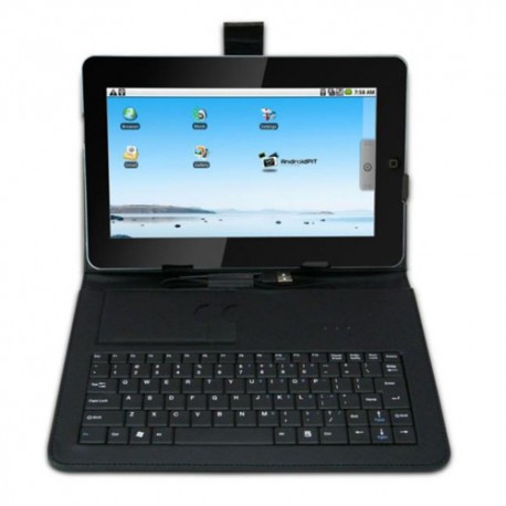 Funda con teclado tablet 10" KBF-TAB-10 c/lapiz tactil y adaptador USb micro USB
