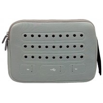 Funda bolsa Mooster  retro MB53 silver hasta 10,2" netbook / tablet