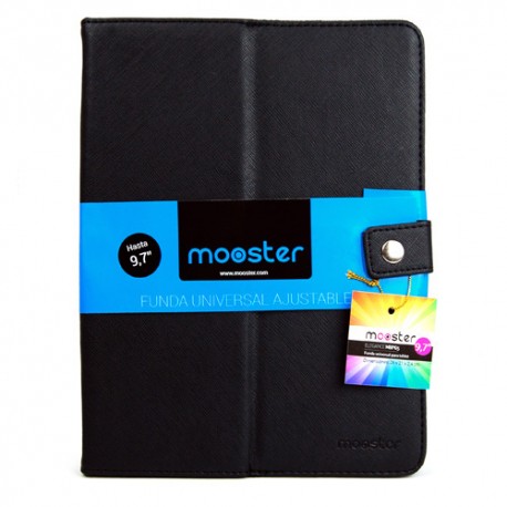 Funda universal  Mooster  para tablet hasta 9,7"  con centradores ajustables MBp65