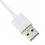 Cable cargador USB con conector iPhone 4 / 4s / iPad 2 / iPod touch 4 / iPod nano 6 blanco