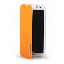 Funda Samsung Galaxy S4 I9500 / I9505 tipo libro  naranja