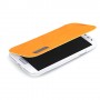 Funda Samsung Galaxy S4 I9500 / I9505 tipo libro  naranja