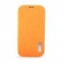 Funda Samsung Galaxy S4 I9500 / I9505 tipo libro  naranja