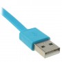 Cable cargador multifuncion 4 en 1 USB micro USB iPhone 5S / 4S Samsung S5 azul