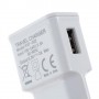 Cargador de red USB 5 v, 2 A con cable micro USB blanco