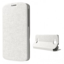 Funda tipo libro Alcatel one touch pop C7 OT-7040 blanca