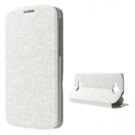 Funda tipo libro Alcatel one touch pop C7 OT-7040 blanca