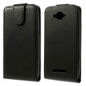 Funda piel Alcatel One Touch Pop C7 OT-7040 negra