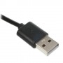Cable cargador USB con conector iPhone 4 / 4s / iPad 2 / iPod touch 4 / iPod nano 6 negro