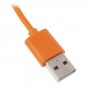 Cable cargador  USB con conector  iPhone 4 / 4s / iPad 2 / iPod touch 4 / iPod nano 6 naranja