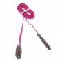 Cable cargador 2 en 1 micro USB y conector Lightning fucsia