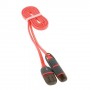 Cable cargador 2 en 1 micro USB y conector Lightning rosa