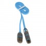 Cable cargador 2 en 1 micro USB y conector Lightning azul