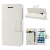 Funda tipo libro Samsung Galaxy S duos S7562 / S7560 / S7582 / S7580  blanca