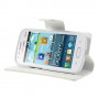 Funda tipo libro Samsung Galaxy S duos S7562 / S7560 / S7582 / S7580  blanca
