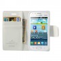 Funda tipo libro Samsung Galaxy S duos S7562 / S7560 / S7582 / S7580  blanca
