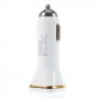 Cargador de mechero  micro USB 2,1A blanco
