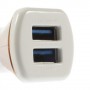 Cargador de mechero  micro USB 2,1A blanco