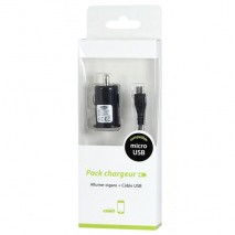 Cargador de mechero conector micro usb Moxie