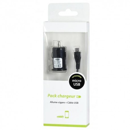 Cargador de mechero conector micro usb Moxie