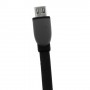 Cable cargador 2 en 1 micro USB y conector Lightning negro