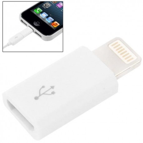 Adaptador de Micro USB para conector de 8 pins lightning de Apple, Transferencia de datos y carga,