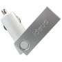 Cargador de mechero USB blanco + cable mfi Apple 5V/1A  para Iphone 3 y Iphone 4s