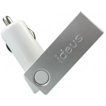 Cargador de mechero USB blanco + cable mfi Apple 5V/1A  para Iphone 3 y Iphone 4s