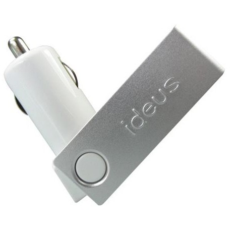 Cargador de mechero USB blanco + cable mfi Apple 5V/1A  para Iphone 3 y Iphone 4s