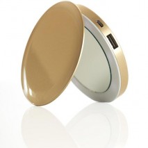 Power bank Pearl gold 3000mAh con espejo