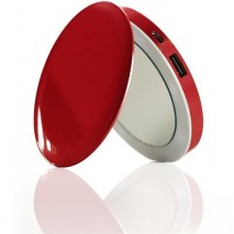 Power bank Pearl red 3000 mAh con espejo