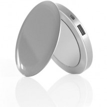 Power bank Pearl silver 3000 mAh con espejo